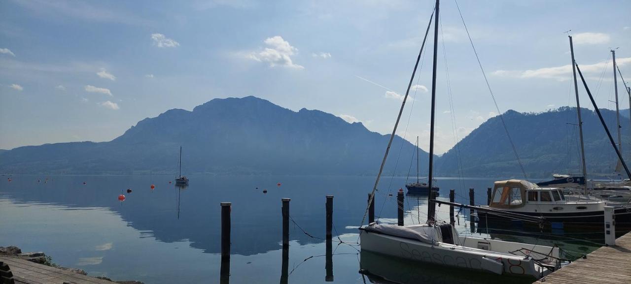 Ferienhaus Goldener Anker Unterach Am Attersee Unterach am Attersee Exterior foto