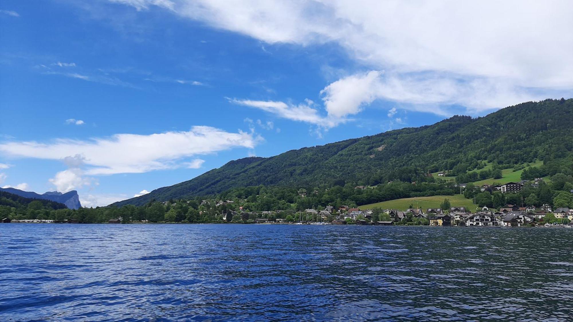 Ferienhaus Goldener Anker Unterach Am Attersee Unterach am Attersee Exterior foto